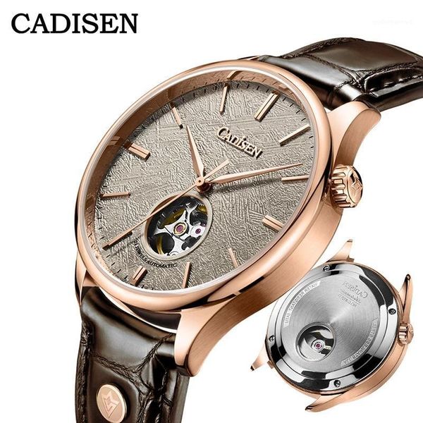 wristwatches cadisen men mechanical meteorite dial miyota 82s0 watch italian leather sapphire automatic hollow out watches mens, Slivery;brown
wristwatches cadisen men mechanical meteorite dial miyota 82s0 watch italian leather sapphire automatic hollow out watches mens, Slivery;brown