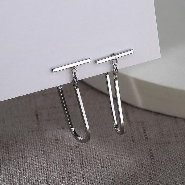 hoop & huggie u-shaped earrings for women korean fashion female plated ol pendant personality stud girls gift m4, Golden;silver
hoop & huggie u-shaped earrings for women korean fashion female plated ol pendant personality stud girls gift m4, Golden;silver