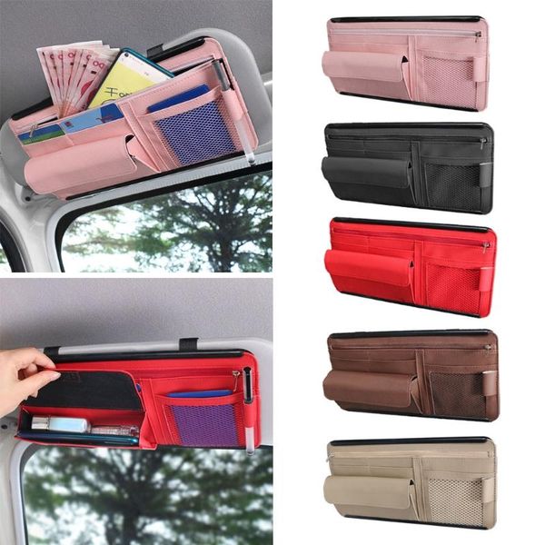 car organizer sun visor storage bag interior car-styling auto sunshade plate universal cards sunglasses pen support
car organizer sun visor storage bag interior car-styling auto sunshade plate universal cards sunglasses pen support
