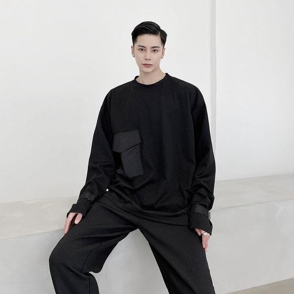 men's t-shirts male harajuku style fashion black white tee shirt streetwear hip hop tshirt men pocket splice casual loose long sleeve t, White;black
men's t-shirts male harajuku style fashion black white tee shirt streetwear hip hop tshirt men pocket splice casual loose long sleeve t, White;black