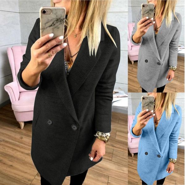 women's trench coats faux wool thin coat lapel buttons jacket ladies long sleeve solid color slim keep warm outwear, Tan;black
women's trench coats faux wool thin coat lapel buttons jacket ladies long sleeve solid color slim keep warm outwear, Tan;black