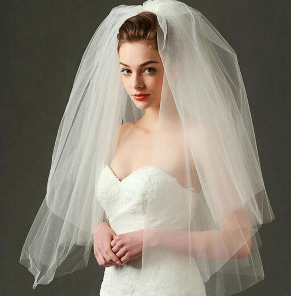 bridal veils simple style fluffy 2t cut edge elegant soft tulle 2021 real pictures wholesale white/ivory short wedding ts3, Black
bridal veils simple style fluffy 2t cut edge elegant soft tulle 2021 real pictures wholesale white/ivory short wedding ts3, Black