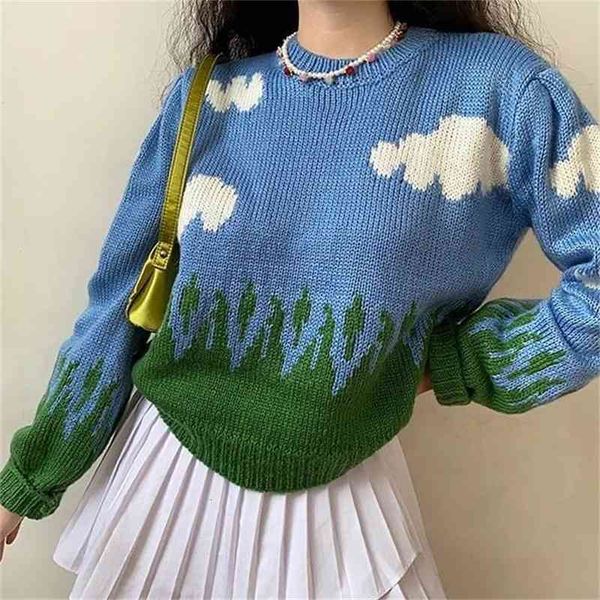 women's sweaters female sweater, cloud, cartoon pattern, female blouse, soft mesh autumn, casual winter clothing 5cv1, White;black
women's sweaters female sweater, cloud, cartoon pattern, female blouse, soft mesh autumn, casual winter clothing 5cv1, White;black
