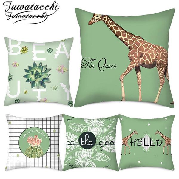 fuwatacchi ins plant printed cushion cover green plaid throw pillowcases for home sofa car decorative pillow cover 45x45cm
fuwatacchi ins plant printed cushion cover green plaid throw pillowcases for home sofa car decorative pillow cover 45x45cm