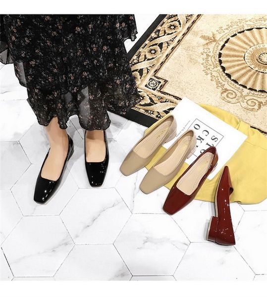 dress shoes patent leather soft sole temperament all-match wedding small fragrance low-heeled women's single, Black
dress shoes patent leather soft sole temperament all-match wedding small fragrance low-heeled women's single, Black