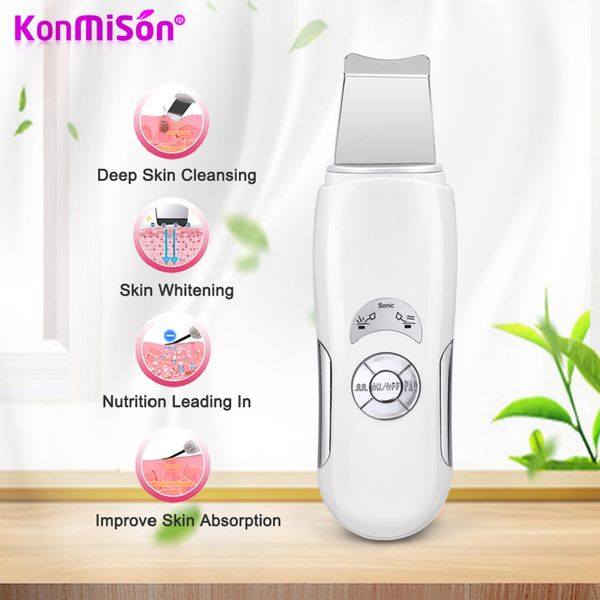 portable home use skin peeling ultrasonic skin scrubber facial machine
