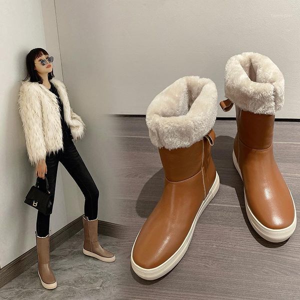 boots women waterproof winter shoes leather snow platform keep warm ankle with thick fur heels botas mujer1, Black
boots women waterproof winter shoes leather snow platform keep warm ankle with thick fur heels botas mujer1, Black