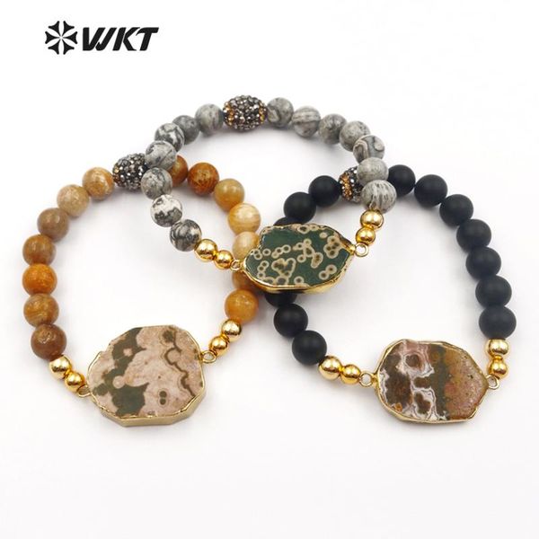 charm bracelets wt-b408 multi beads with gold dipped smoothly ocean stone bohemia gift for her women stylish, Golden;silver
charm bracelets wt-b408 multi beads with gold dipped smoothly ocean stone bohemia gift for her women stylish, Golden;silver