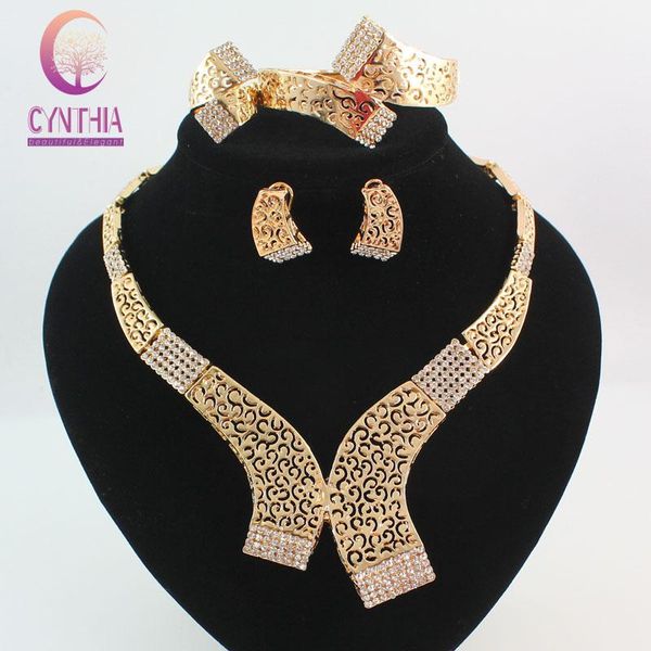 earrings & necklace fashion ring bracelet gold color fine jewelry sets for women bridal crystal wedding dress accessories set, Silver
earrings & necklace fashion ring bracelet gold color fine jewelry sets for women bridal crystal wedding dress accessories set, Silver