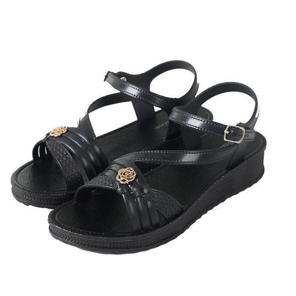 dress shoes 2021 summer style ladies net infrared wear casual sandals soft sole fashion, Black
dress shoes 2021 summer style ladies net infrared wear casual sandals soft sole fashion, Black