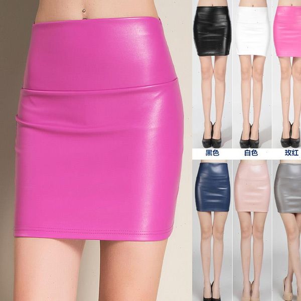 women mini faux leather solid pencil skirts high waist pu skirts slim short skirt bottoms female, Black
women mini faux leather solid pencil skirts high waist pu skirts slim short skirt bottoms female, Black