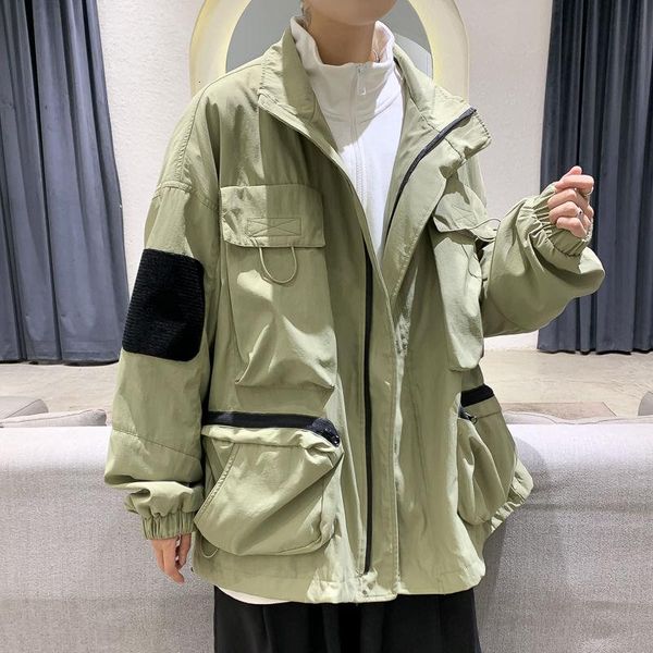 men's jackets spring multi-pocket jacket fashion retro casual tooling mens streetwear korean loose hip-hop bomber men, Black;brown
men's jackets spring multi-pocket jacket fashion retro casual tooling mens streetwear korean loose hip-hop bomber men, Black;brown