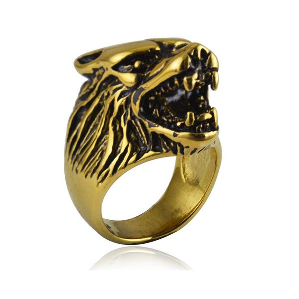 cluster rings 2021 cute creative design wolf head ring for women punk style stainless steel wholesale jewelry birthday gift, Golden;silver
cluster rings 2021 cute creative design wolf head ring for women punk style stainless steel wholesale jewelry birthday gift, Golden;silver