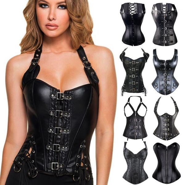 steampunk steel boned lace up back body bustier overbust corset women waist cincher corsets black plus bustiers, Black;white
steampunk steel boned lace up back body bustier overbust corset women waist cincher corsets black plus bustiers, Black;white