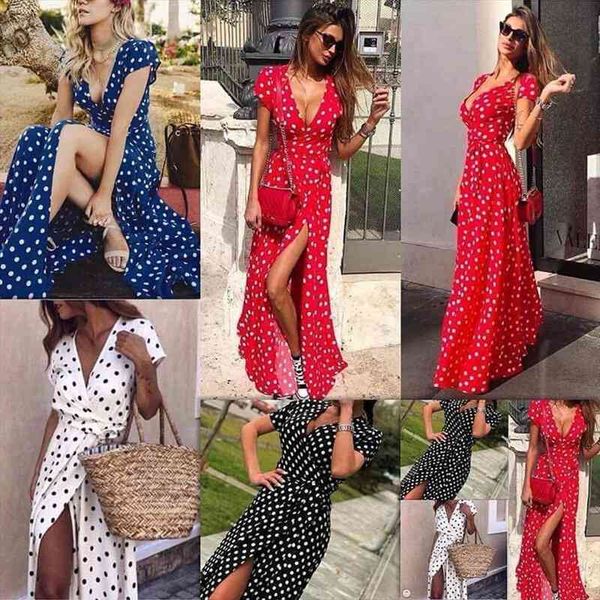 summer european v-neck low-cut women dress printed polka dot maxi long vestidos dropshipping yff6256, Black;gray
summer european v-neck low-cut women dress printed polka dot maxi long vestidos dropshipping yff6256, Black;gray