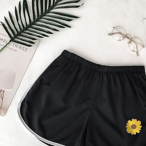 women small daisies print home shorts high waist short sport femme workout loose sports casual beach shorts szorty damskie, White;black
women small daisies print home shorts high waist short sport femme workout loose sports casual beach shorts szorty damskie, White;black