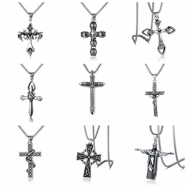 pendant necklaces koj european&american punk flame cross chain necklace for women men halloween party hip hop rock gothic style gift, Silver
pendant necklaces koj european&american punk flame cross chain necklace for women men halloween party hip hop rock gothic style gift, Silver