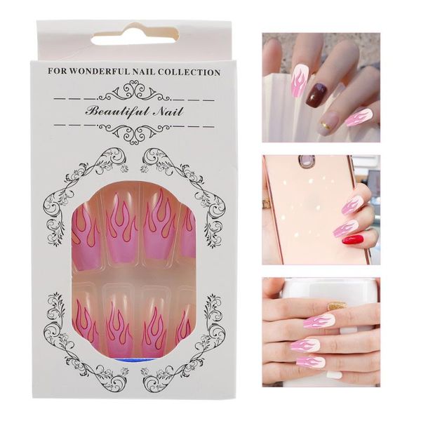 false nails 24pcs extra long press on artificial diy nail art supplies for, Red;gold
false nails 24pcs extra long press on artificial diy nail art supplies for, Red;gold