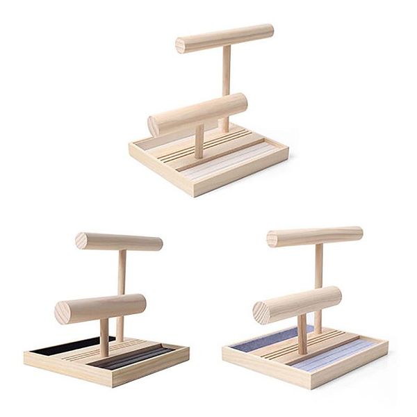 earring watch display stand solid wood ring bracelet jewelry rack hanging necklace hair ring head rope storage jewelry display, Pink;blue
earring watch display stand solid wood ring bracelet jewelry rack hanging necklace hair ring head rope storage jewelry display, Pink;blue