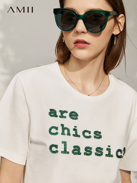women's knits & tees minimalismo verão nova moda tshirt para mulher oficial senhora 100% algodão carta bordado onck camisetas femininas, White
women's knits & tees minimalismo verão nova moda tshirt para mulher oficial senhora 100% algodão carta bordado onck camisetas femininas, White