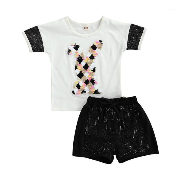 summer baby girls clothes set with sequins, short sleeve o-neck t-shirt + elastic waist pants clothing sets, White
summer baby girls clothes set with sequins, short sleeve o-neck t-shirt + elastic waist pants clothing sets, White