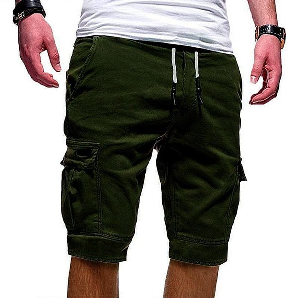 men's shorts mens fitness casual drawstring short pants multi-pocket sports, White;black
men's shorts mens fitness casual drawstring short pants multi-pocket sports, White;black