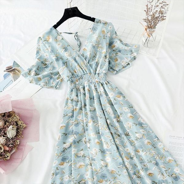 summer fairy french style women dress vintage retro chiffon short sleeve casual elegant floral print, Black;gray
summer fairy french style women dress vintage retro chiffon short sleeve casual elegant floral print, Black;gray