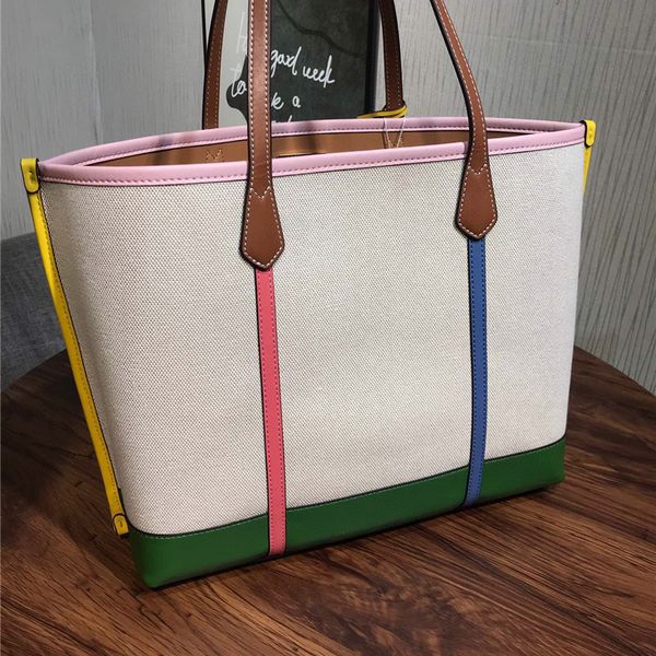 outlet tb canvas shopping bag color matching bag storage s shoulder fashion leather women's luxuryss designerss yw
outlet tb canvas shopping bag color matching bag storage s shoulder fashion leather women's luxuryss designerss yw