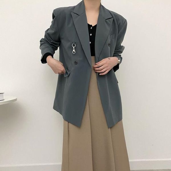 2021 ol work wear minimalist gray blazer women new autumn elegant double-breasted cardigan loose suit jack female blazers gbqp, White;black
2021 ol work wear minimalist gray blazer women new autumn elegant double-breasted cardigan loose suit jack female blazers gbqp, White;black