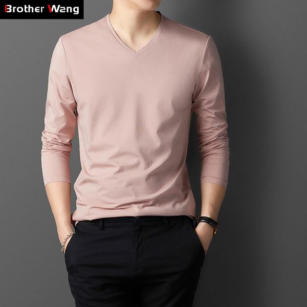 2021 9 long-sleeved t-shirt men spring autumn new fashion casual solid color v-neck t shirt male brand tee shirts kp9o, White;black
2021 9 long-sleeved t-shirt men spring autumn new fashion casual solid color v-neck t shirt male brand tee shirts kp9o, White;black