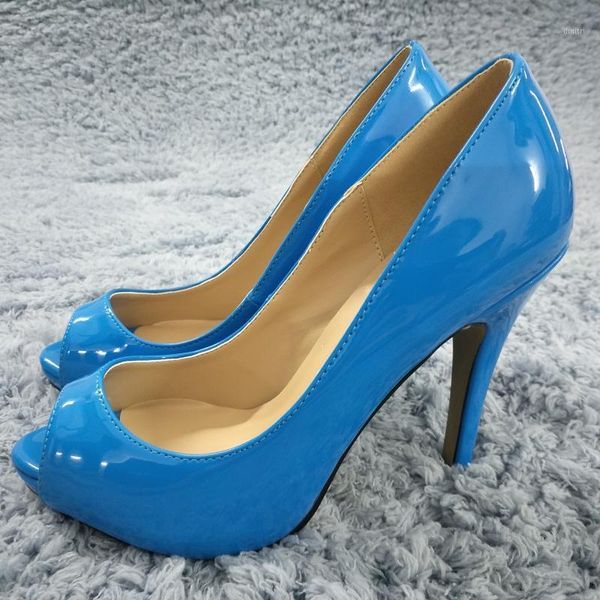women stiletto thin high heel pumps peep toe blue patent party ball bridals lady shoes t1 dress, Black
women stiletto thin high heel pumps peep toe blue patent party ball bridals lady shoes t1 dress, Black