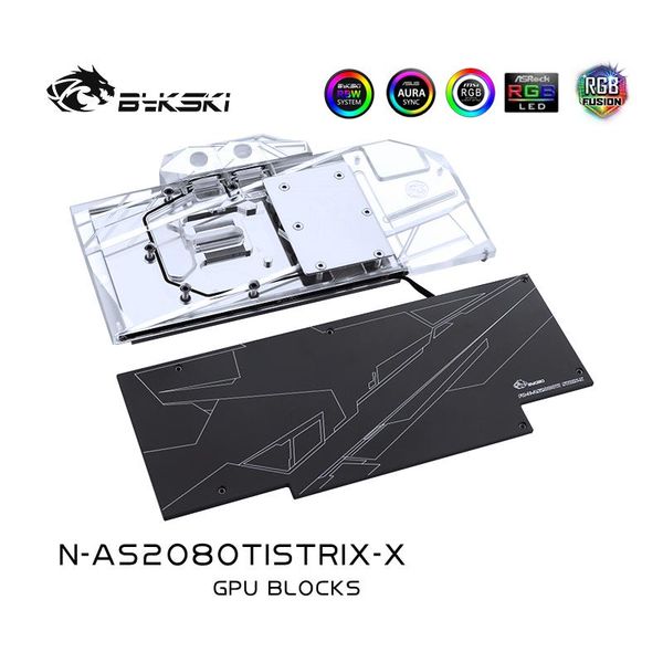 bykski n-as2080tistrix-x pc water cooling radiator gpu cooler video graphics card water block for asus rog strix rtx2080ti 
bykski n-as2080tistrix-x pc water cooling radiator gpu cooler video graphics card water block for asus rog strix rtx2080ti
