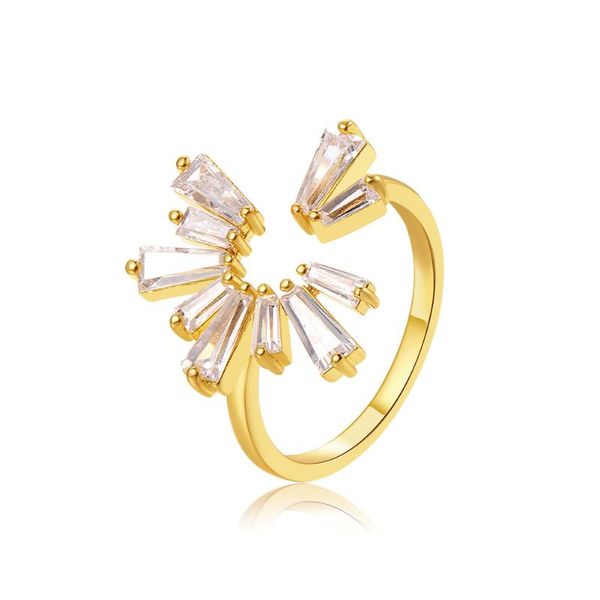 cluster rings erluer style rose gold for women girl fashion crystal zircon adjustable finger ring wedding party gift jewelry, Golden;silver
cluster rings erluer style rose gold for women girl fashion crystal zircon adjustable finger ring wedding party gift jewelry, Golden;silver
