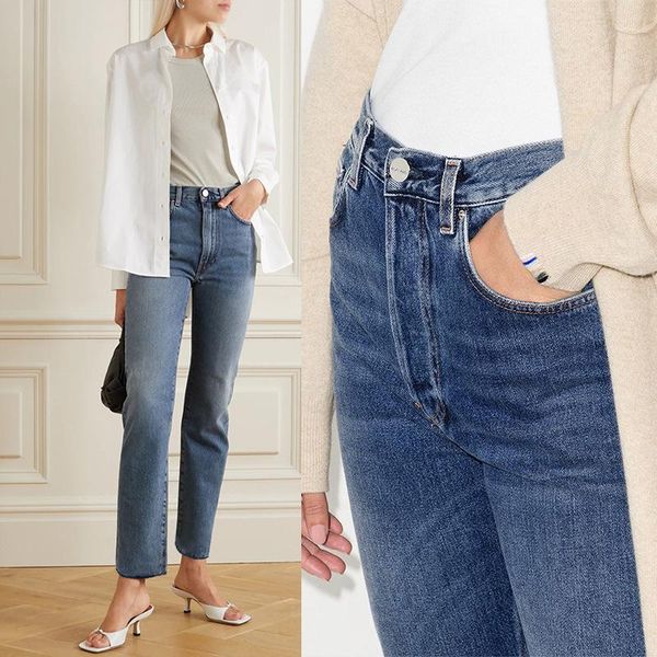 women's jeans 2021 spring autumn fashion classic trendy design casual versatile high waist straight cropped women t2, Blue
women's jeans 2021 spring autumn fashion classic trendy design casual versatile high waist straight cropped women t2, Blue