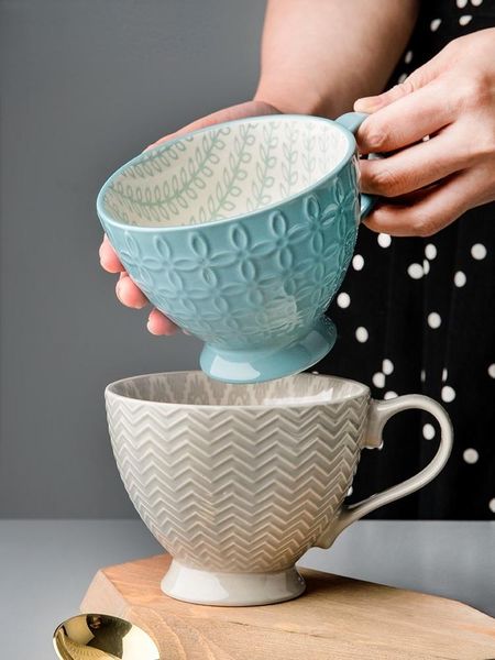 mugs modern european simple large-capacity ceramic mug as breakfast oat cup milk latte coffee afternoon tea with spoon
mugs modern european simple large-capacity ceramic mug as breakfast oat cup milk latte coffee afternoon tea with spoon