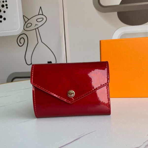 designers wallet women solid color leather card slot clutch bags luxurys fashion flowers hasp coin purse with short, Red;black
designers wallet women solid color leather card slot clutch bags luxurys fashion flowers hasp coin purse with short, Red;black