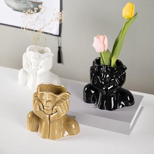 vases nordic abstract human face ceramics vase home decoration accessories living room dining table flower arrangement art dried
vases nordic abstract human face ceramics vase home decoration accessories living room dining table flower arrangement art dried