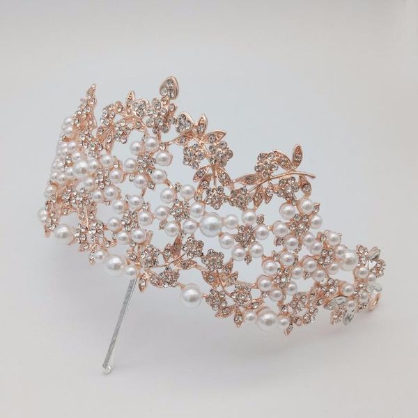 baroque rose gold crystal pearl bridal tiara wedding bride hair jewelry accessories women diadem headpieces flowers le qyltop
baroque rose gold crystal pearl bridal tiara wedding bride hair jewelry accessories women diadem headpieces flowers le qyltop