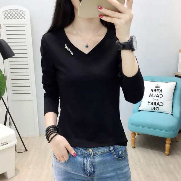 women's t-shirt kpop korean style clothes women white t shirt long sleeve black tshirt striped spring autumn v neck mujer camisetas
women's t-shirt kpop korean style clothes women white t shirt long sleeve black tshirt striped spring autumn v neck mujer camisetas