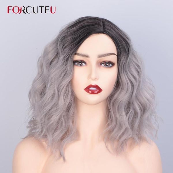 synthetic wigs forcuteu short water wave cosplay wig ombre wavy women's for women purple gray blue red middle part, Black
synthetic wigs forcuteu short water wave cosplay wig ombre wavy women's for women purple gray blue red middle part, Black