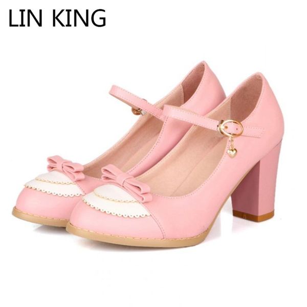 dress shoes lin king ladies leather platforms lady fashion lolita bowtie high heel women pumps wedding size 34-43, Black
dress shoes lin king ladies leather platforms lady fashion lolita bowtie high heel women pumps wedding size 34-43, Black