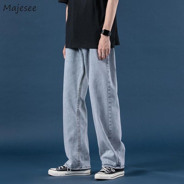 men's jeans simple men basic loose mopping classic solid retro straight all-match students couple hip hop males pockets, Blue
men's jeans simple men basic loose mopping classic solid retro straight all-match students couple hip hop males pockets, Blue