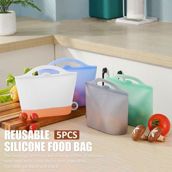 food savers & storage containers 5pcs reusable silicone bag leakproof sandwich bags for fruits vegetables home kitchen supplies
food savers & storage containers 5pcs reusable silicone bag leakproof sandwich bags for fruits vegetables home kitchen supplies