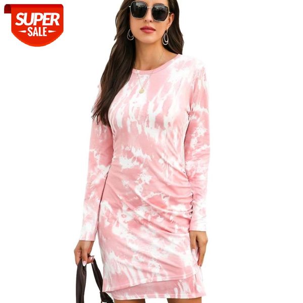 women's tie dye printed long sleeve dress autumn 2020 new fashion round neck hem with irregular stitching mini slim plus size #ab8l, White;black
women's tie dye printed long sleeve dress autumn 2020 new fashion round neck hem with irregular stitching mini slim plus size #ab8l, White;black