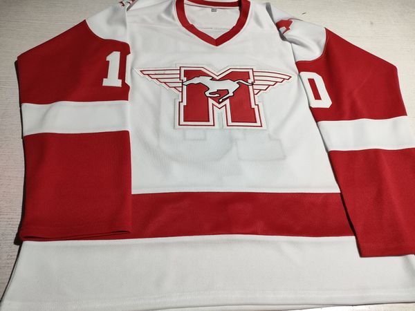men's 10 dean youngblood hamilton mustangs 1986 movie ice hockey jersey stitched white, Black;red
men's 10 dean youngblood hamilton mustangs 1986 movie ice hockey jersey stitched white, Black;red