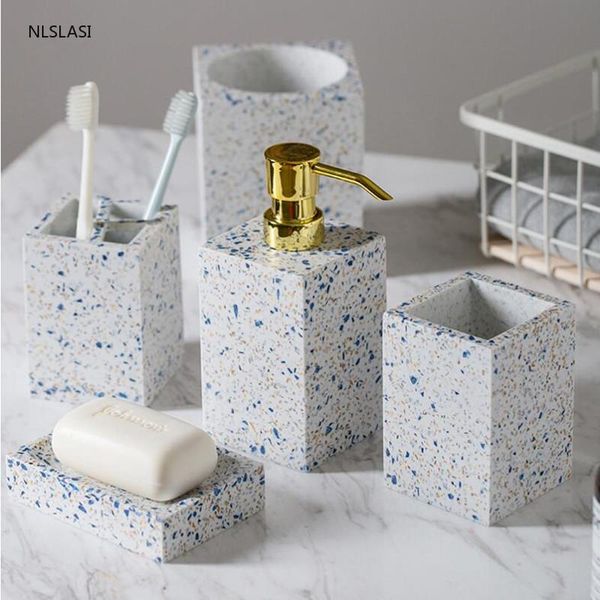 bath accessory set creativity resin bathroom accessories washing tools soap dispenser gargle cup toothbrush holder home decoration
bath accessory set creativity resin bathroom accessories washing tools soap dispenser gargle cup toothbrush holder home decoration