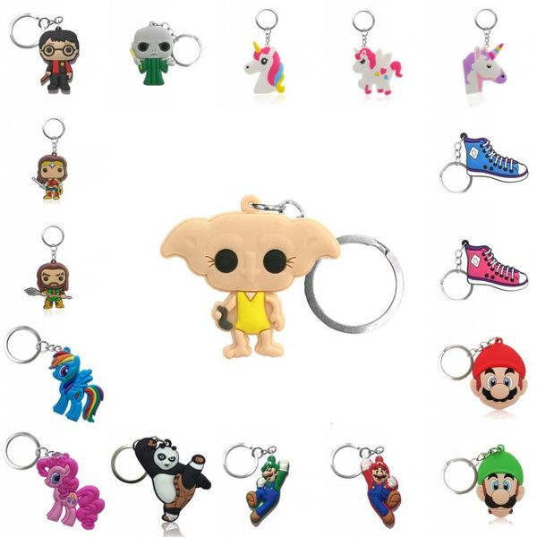 1pcs pvc cartoon key chain mini anime figure key ring kids toy pendant keychain key holder fashion trinkets, Silver
1pcs pvc cartoon key chain mini anime figure key ring kids toy pendant keychain key holder fashion trinkets, Silver