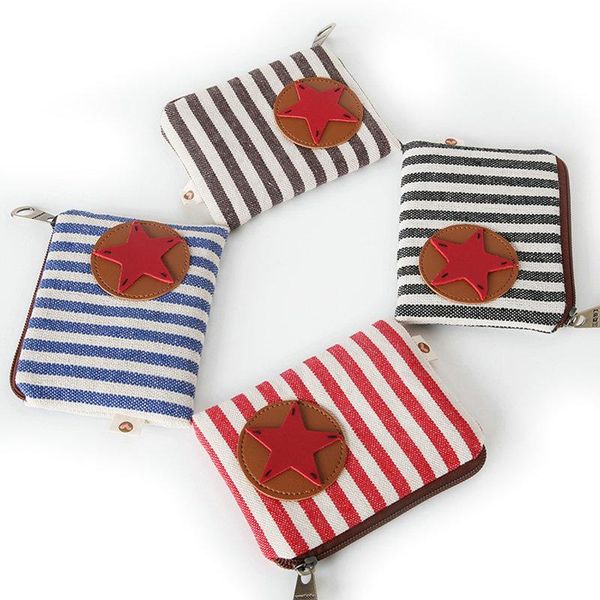 coin purses stripe purse card key mini pouch cotton and linen bag small zipper holder wallet four colors, Red;black
coin purses stripe purse card key mini pouch cotton and linen bag small zipper holder wallet four colors, Red;black