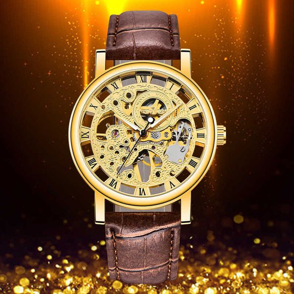 casual new fashion winner brand skeleton men male military army clock classic luxury gold mechanical hand wind wrist watch gift, Slivery;brown
casual new fashion winner brand skeleton men male military army clock classic luxury gold mechanical hand wind wrist watch gift, Slivery;brown