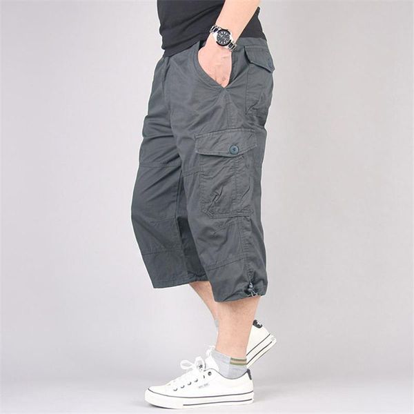 men's shorts casual long length cargo multi pocket cotton breeches pants tactical military cropped trousers 5xl, White;black
men's shorts casual long length cargo multi pocket cotton breeches pants tactical military cropped trousers 5xl, White;black